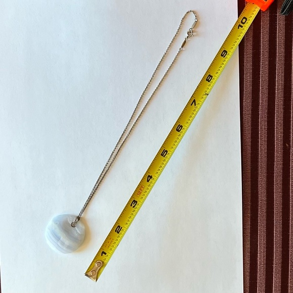 Rare, vintage PERETTI Tiffany & Co. stone disc 925 sterling pendant necklace - Picture 7 of 7